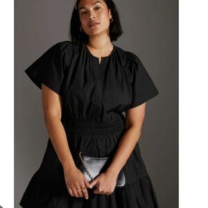 Anthropologie The Somerset Mini Dress Linen Size XL